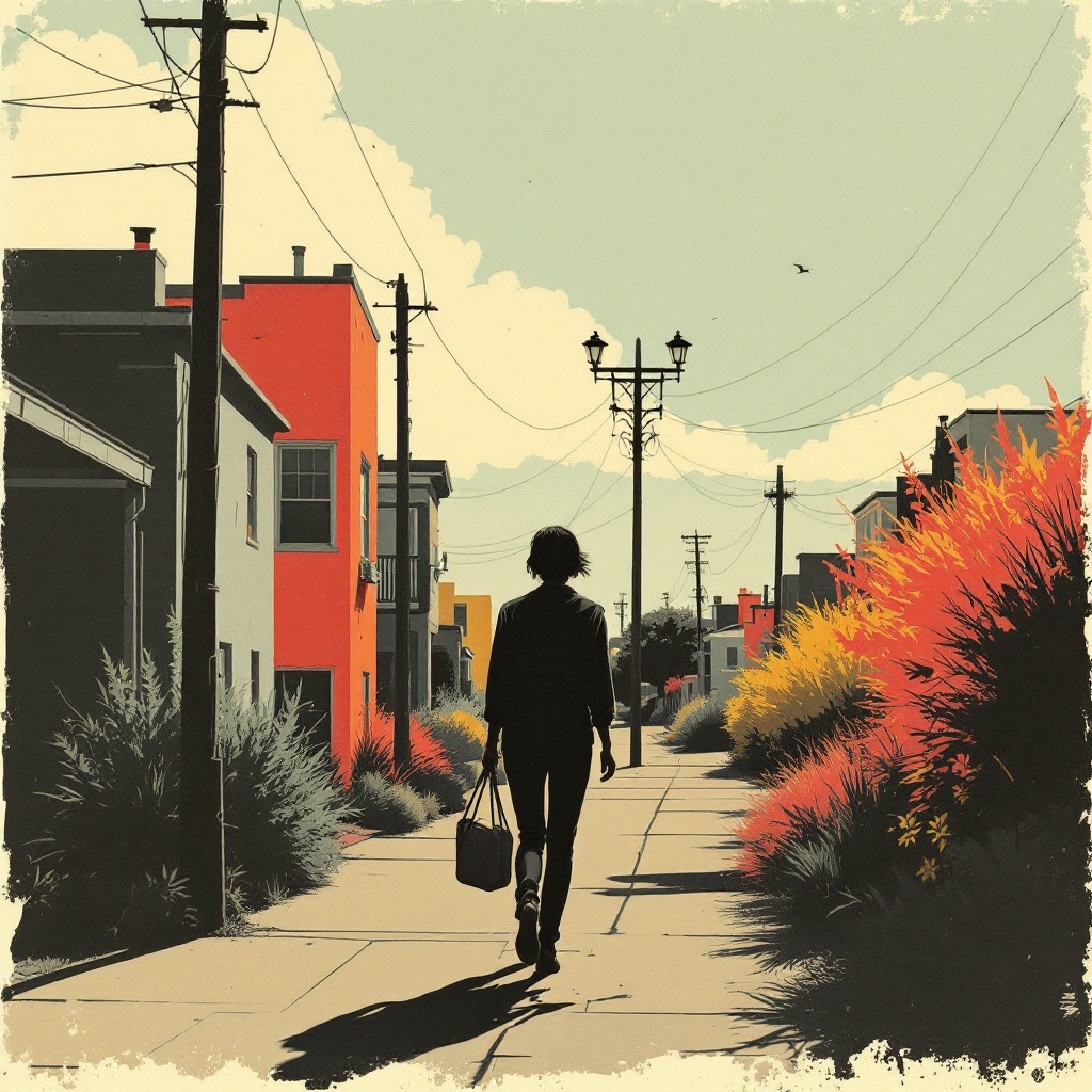 Sample image in the Vermilion Speckle Cutout style