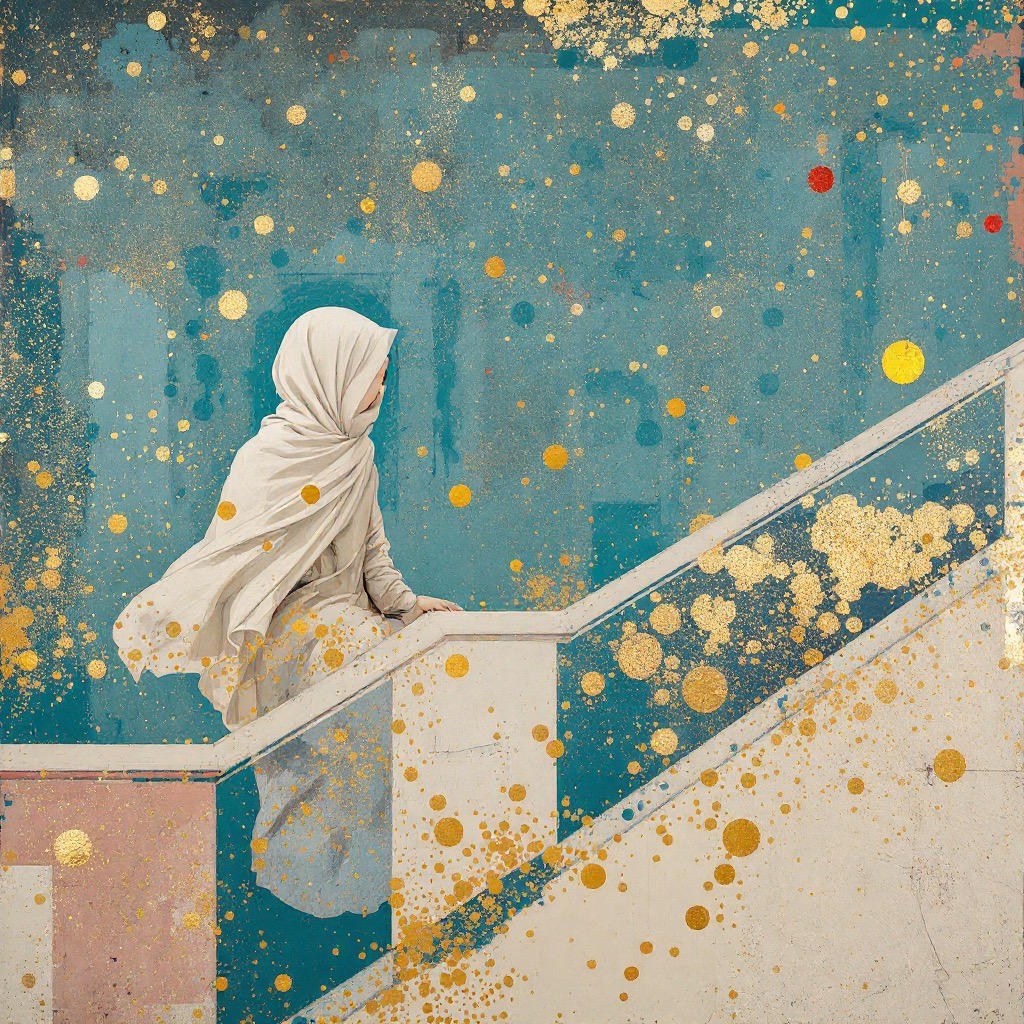 Sample image in the Weathered Gilt Plaster style