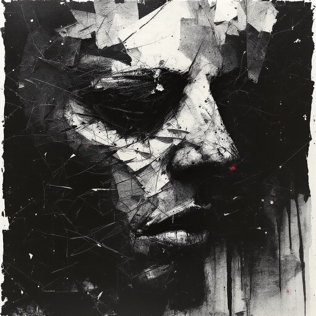 Sample image in the Smeared Toner Strata style