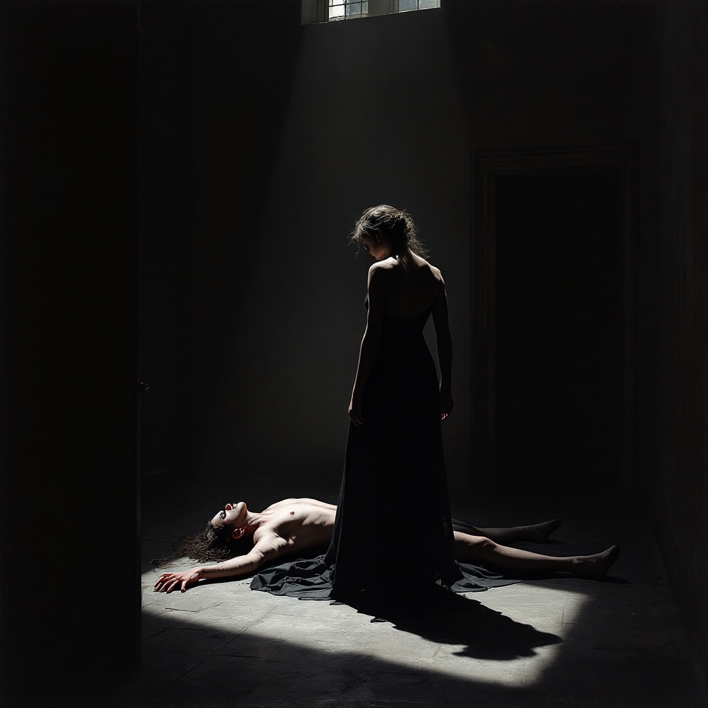 Sample image in the Dark Shadows style