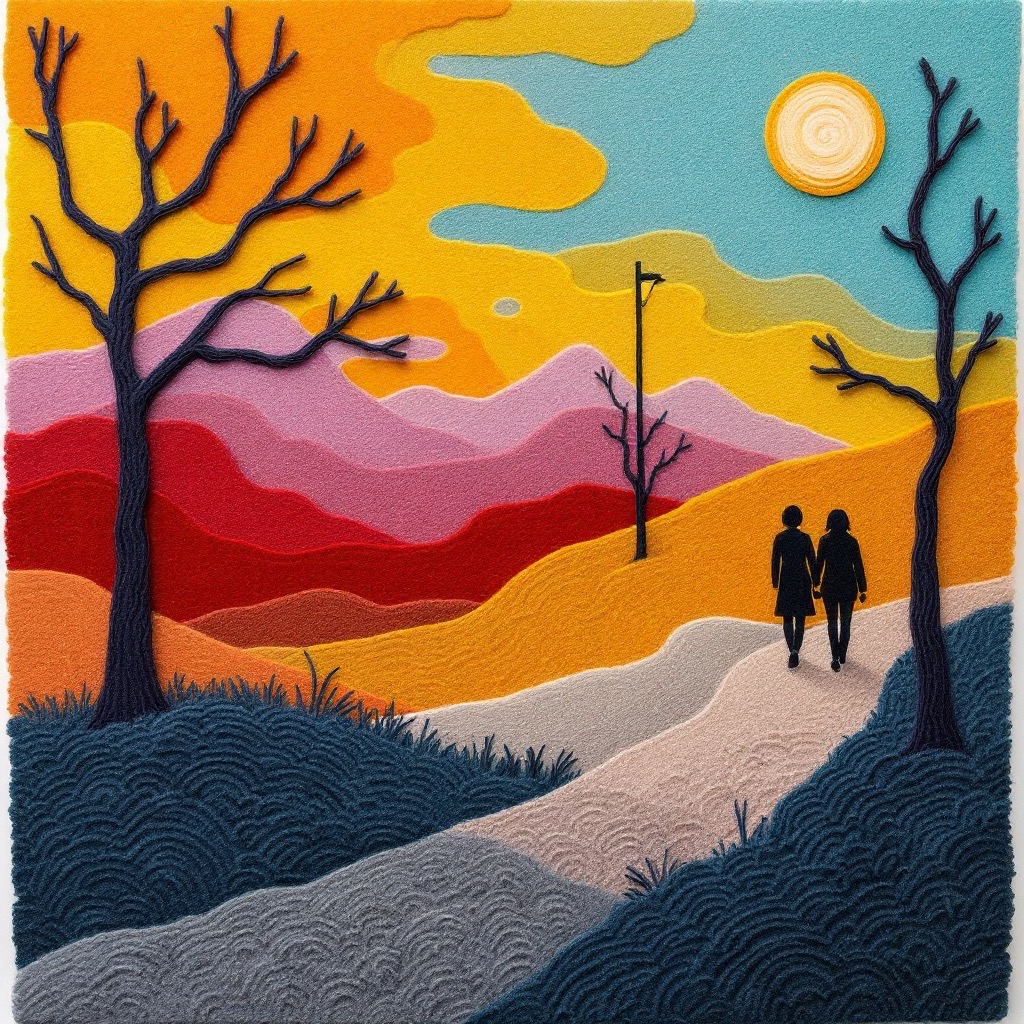 Sample image in the Coiled Felt Relief style