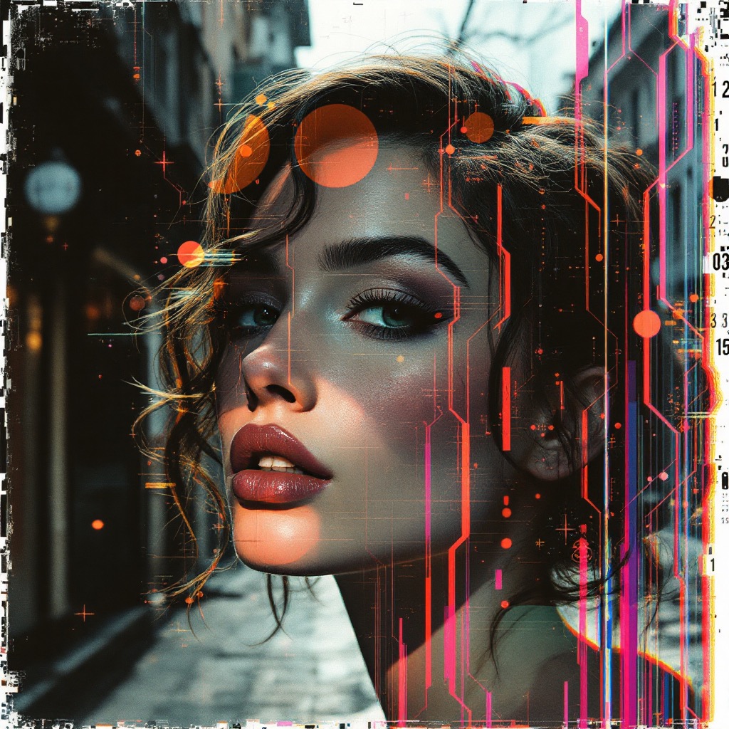 Sample image in the QuantumGlitch Overlay + Poloroid Transfer style