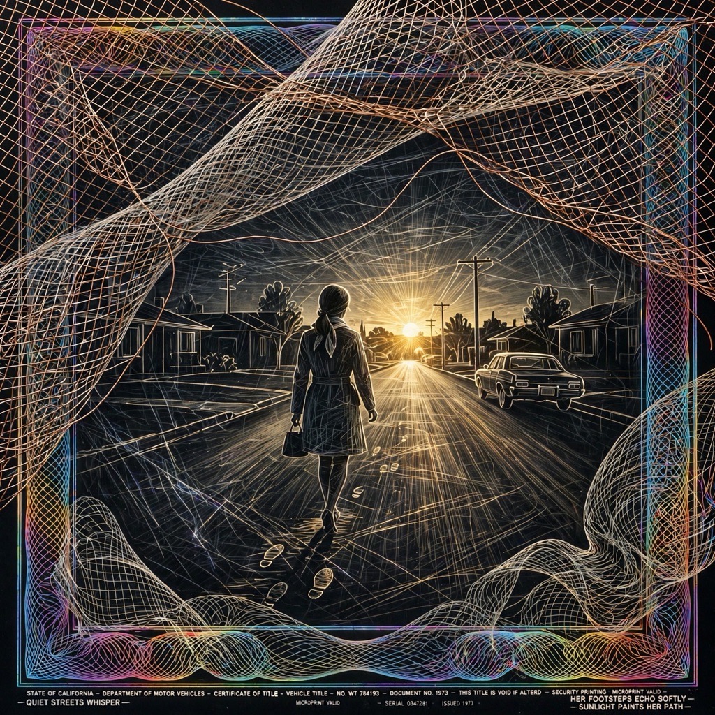 The Etched Moire Backlight style rendered with muse-image-1.0
